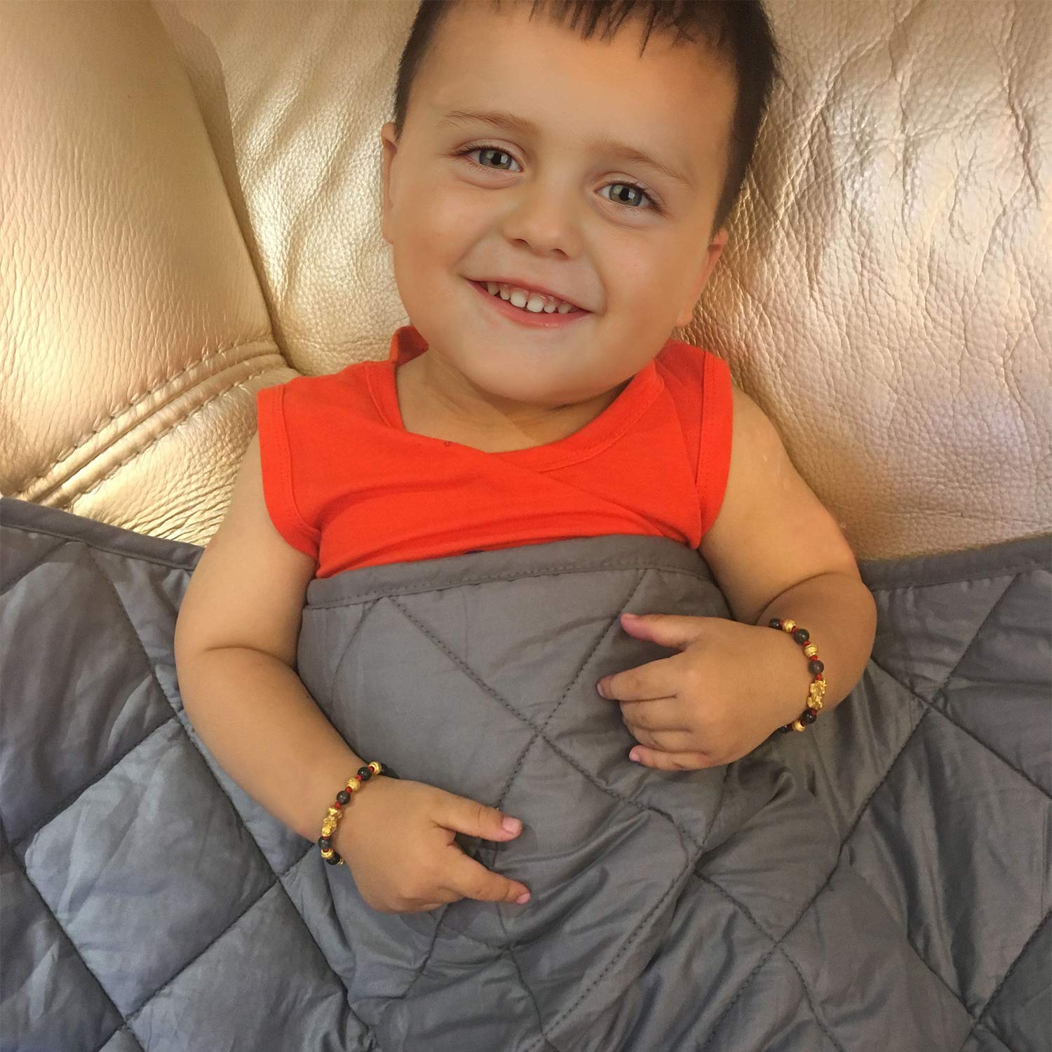 Hypnoser Weighted Blanket For Kids, Pets (5 Lbs, 36'X48',Small Blanket) | Diamond With Glass Beads