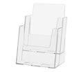 Marketing Holders Brochure Organizer Double Tier 2 Pocket Literature Counter Top Display Menus Printed Materials Handouts