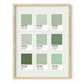 HAUS AND HUES Sage Green Wall Art, Aesthetic Green Room Decor, Dark Green Posters for Bedroom & Dorm (Unframed, 12 x 16)