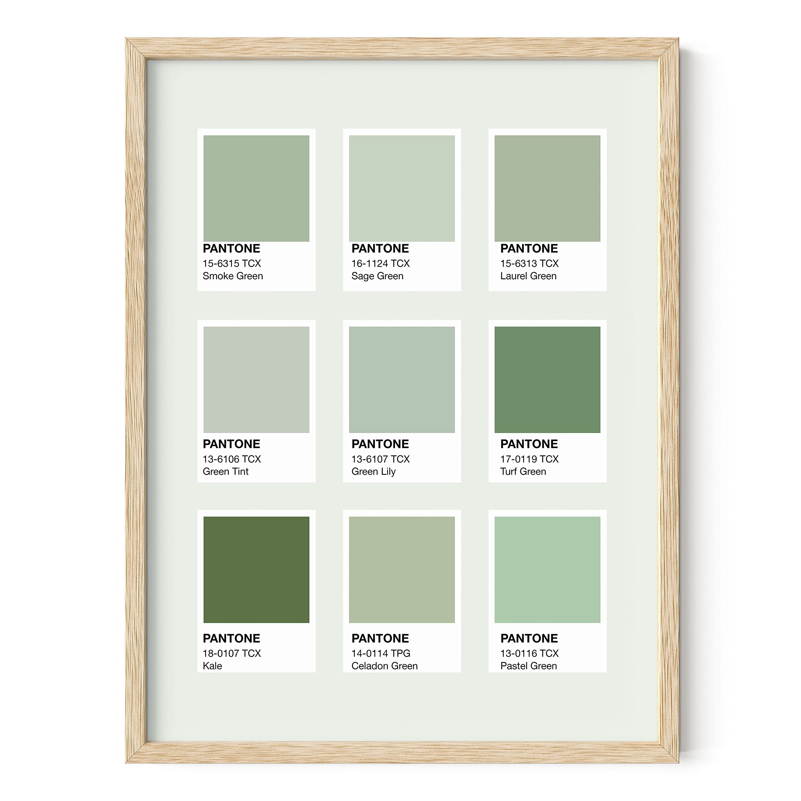 HAUS AND HUES Sage Green Wall Art, Aesthetic Green Room Decor, Dark Green Posters for Bedroom & Dorm (Unframed, 12 x 16)