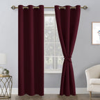 Hiasan Blackout Curtains For Bedroom, 38 X 84 Inches Long - Thermal Insulated & Light Blocking Window Curtains For Living Room C