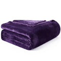 Hansleep Fleece Blanket For Couch Purple, Super Soft Flannel Fuzzy Blanket Throw, Plush Cozy Blanket For All Seasons, Purple, Th