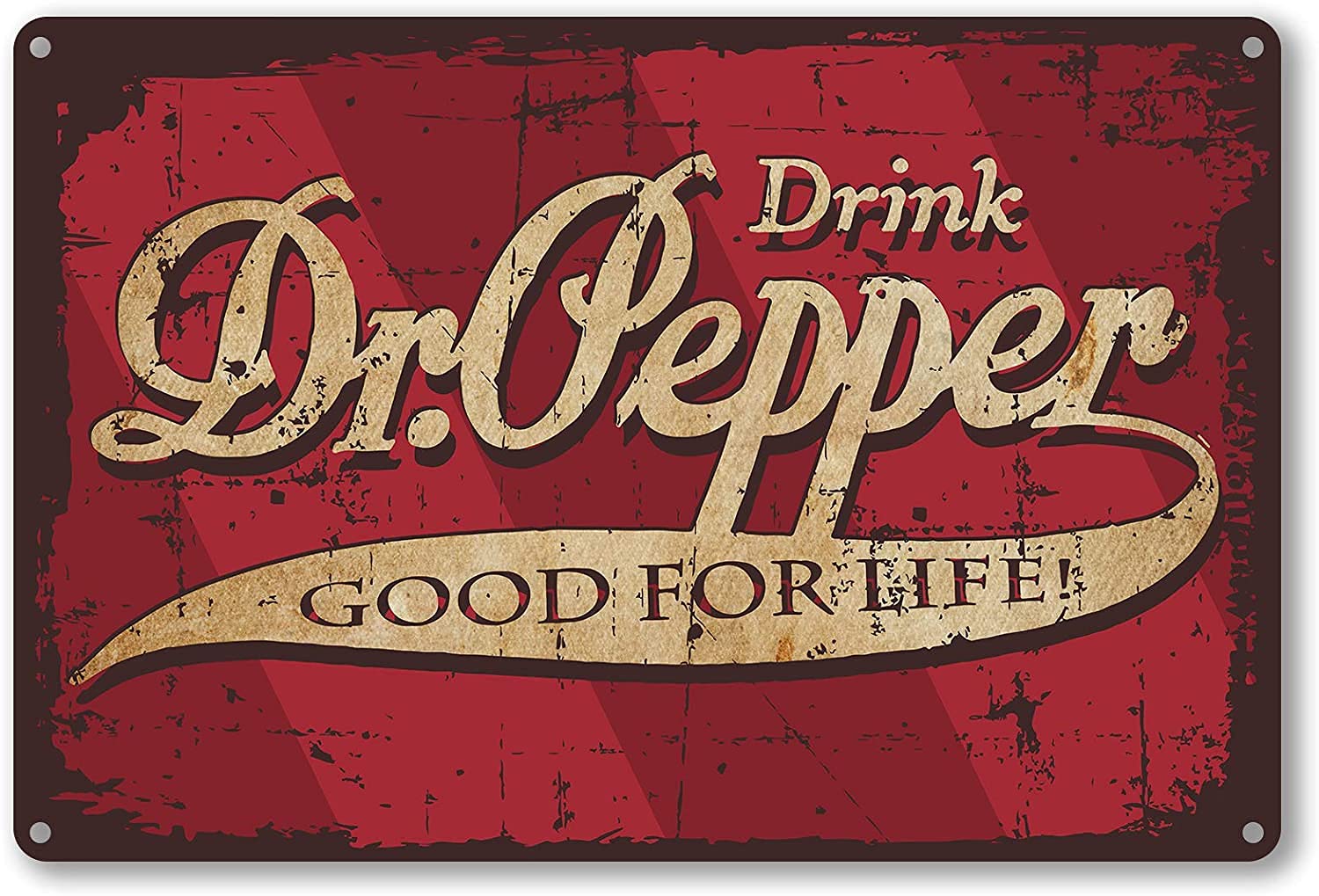 Agedsign Dr.Pepper Vintage Metal Tin Sign for Home Bar Pub Restaurant Wall Decor - Best Retro Signs Decor Gift for Women Men Fri