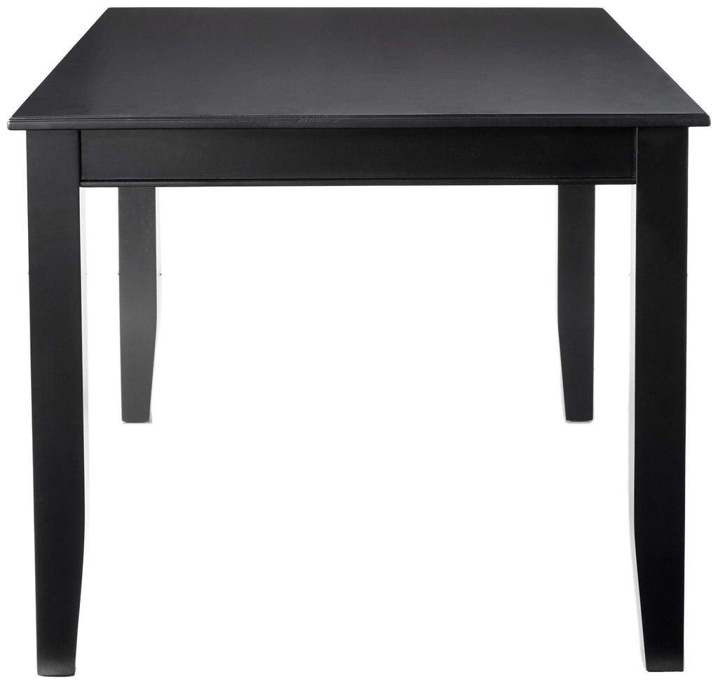 East West Furniture DUT-BLK-T Dudley Kitchen Table - a Rectangle Dining Table Top with Sturdy Legs, 36x60 Inch, Black