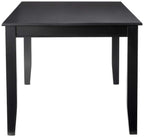 East West Furniture DUT-BLK-T Dudley Kitchen Table - a Rectangle Dining Table Top with Sturdy Legs, 36x60 Inch, Black
