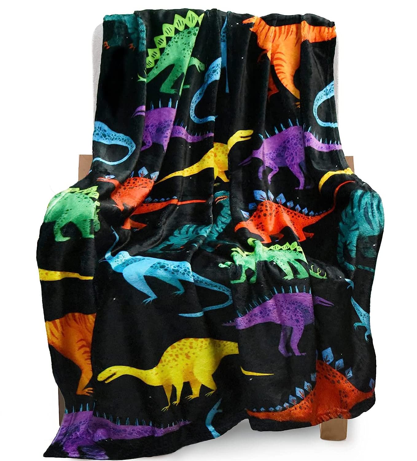 Boopbeep Kids Dinosaur Blanket For Boys Girls Room Decor Personalized Cute Toddler Throw Blanket Chiristmas Dinasour Birthday Ye