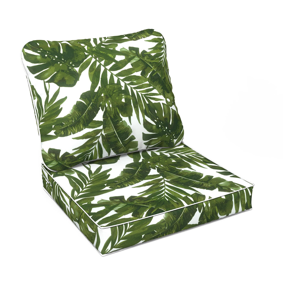 Lvtxiii Outdoor/Indoor Deep Seat Cushion Patio Seat And Back Cushion Set All-Weather Replacement Chair Cushion For Chairs Sofa A
