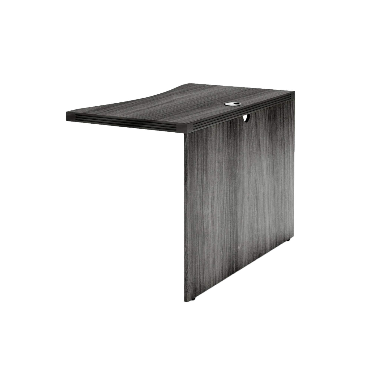 Safco Mayline Acb4224Lgs Aberdeen Curved Bridge, For Use With Aberdeen Credenza And Desk, Sold Separately, Gray Steel Tf