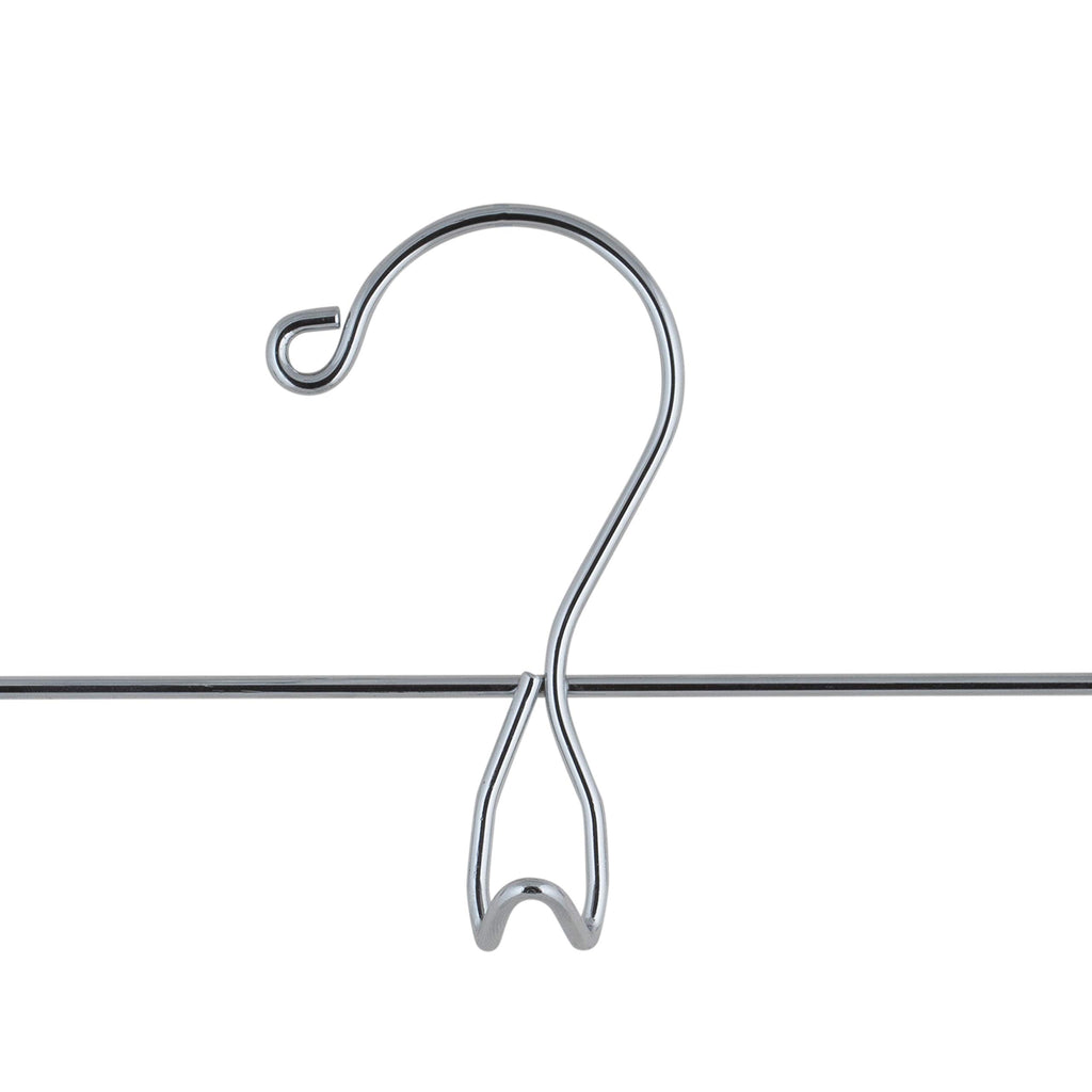 Organize It All Add-On Chrome Skirt And Plants Clothing Hanger With Clips (3 Pack)