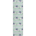 Seabreeze Sz12 Blue Coastal Rug Runner 2' 3" X 7 ' 6"
