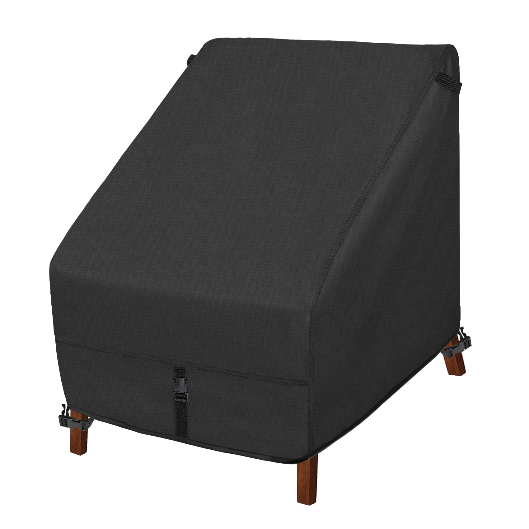 Porch Shield Patio Chair Covers - Waterproof Outdoor Lounge Deep Seat Single Lawn Chair Cover - 30W X 33D X 34H Inch, Black