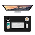 Hsurbtra Desk Pad, 23.6' X 13.8' Pu Leather Desk Mat, M Extended Mouse Pad, Waterproof Desk Blotter Protector, Ultra Thin Smal