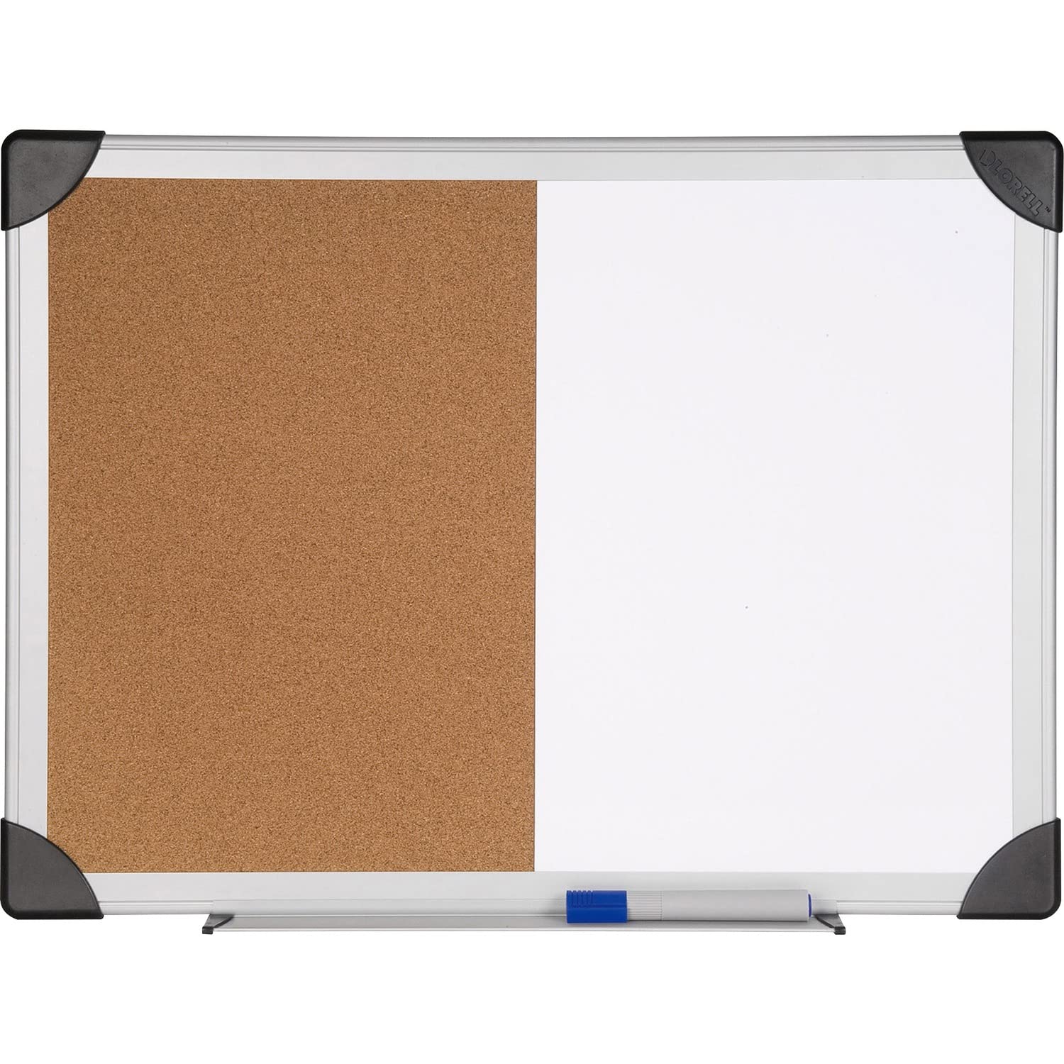 Lorell 19291 Combo Board, Dry-Erase/Cork, 24-Inch X36-Inch , Aluminum Frame