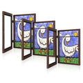 [3-Pack] Kids Art Frames, 8.5x11 Front Opening Kids Artwork Frames Changeable, Brown Artwork Display Storage Frame for Wall, Hol