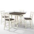 Intercon Glenwood Gathering Height Table, Rubbed White Charcoal