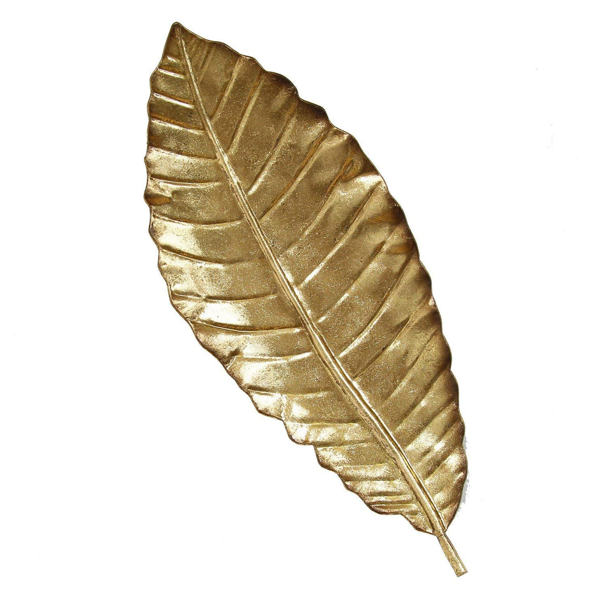 HomeRoots Decor Elegant Leaf Wall Art - Gold