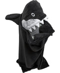 Lazy One Wearable Hooded Blanket For Kids, Animal Hooded Blanket (Shark Blanket)