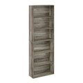 Furinno Jaya Simply Home Free Standing 6-Tier Open Storage Bookcase, French Oak