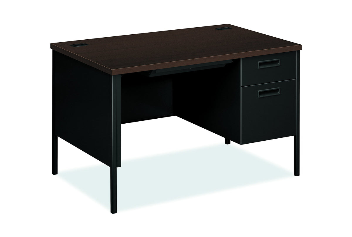 The Hon Company Honp3251Rmop Desk, 48&quot; W X 30&quot; D X 29 1/2&quot; H, Mocha/Black