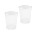 Seville Classics 2-Pack Steel Mesh Round Trashcan Wastebasket for Trash or Recycle in The Home, Office, or Garage, White, 6 Gall