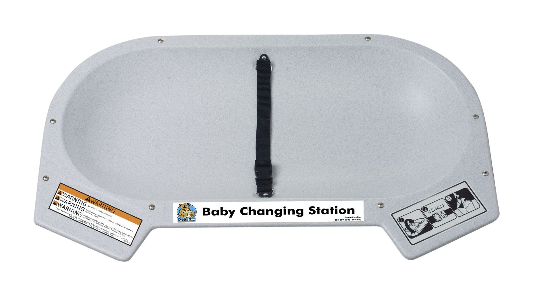 Koala Kare KB112-01RE Recessed Countertop Baby Changing Station