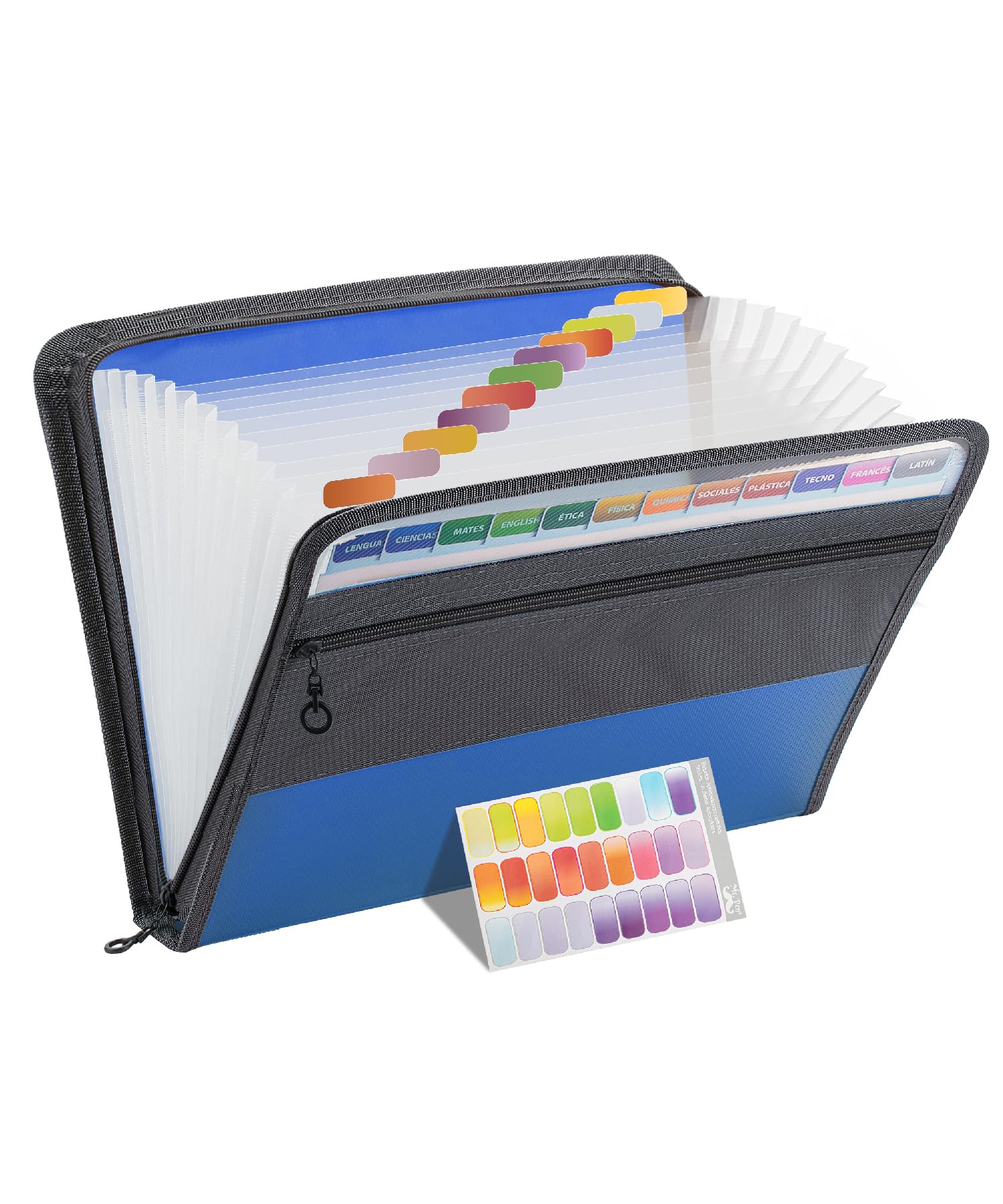 Mr. Pen- Accordion File Organizer, 13 Pockets, Blue, Document Organizer, Expanding File Folder Organizer, Accordion Folders For