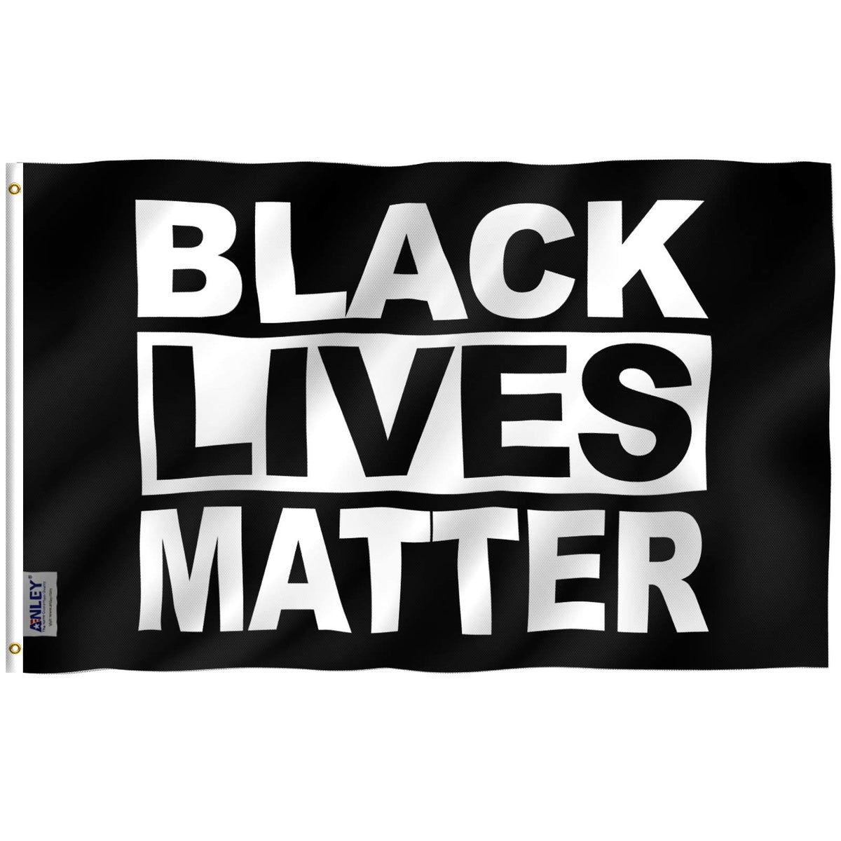 Anley Fly Breeze 3X5 Feet Black Lives Matter Flag - Vivid Color And Fade Proof - Canvas Header And Double Stitched - Blm Flags P