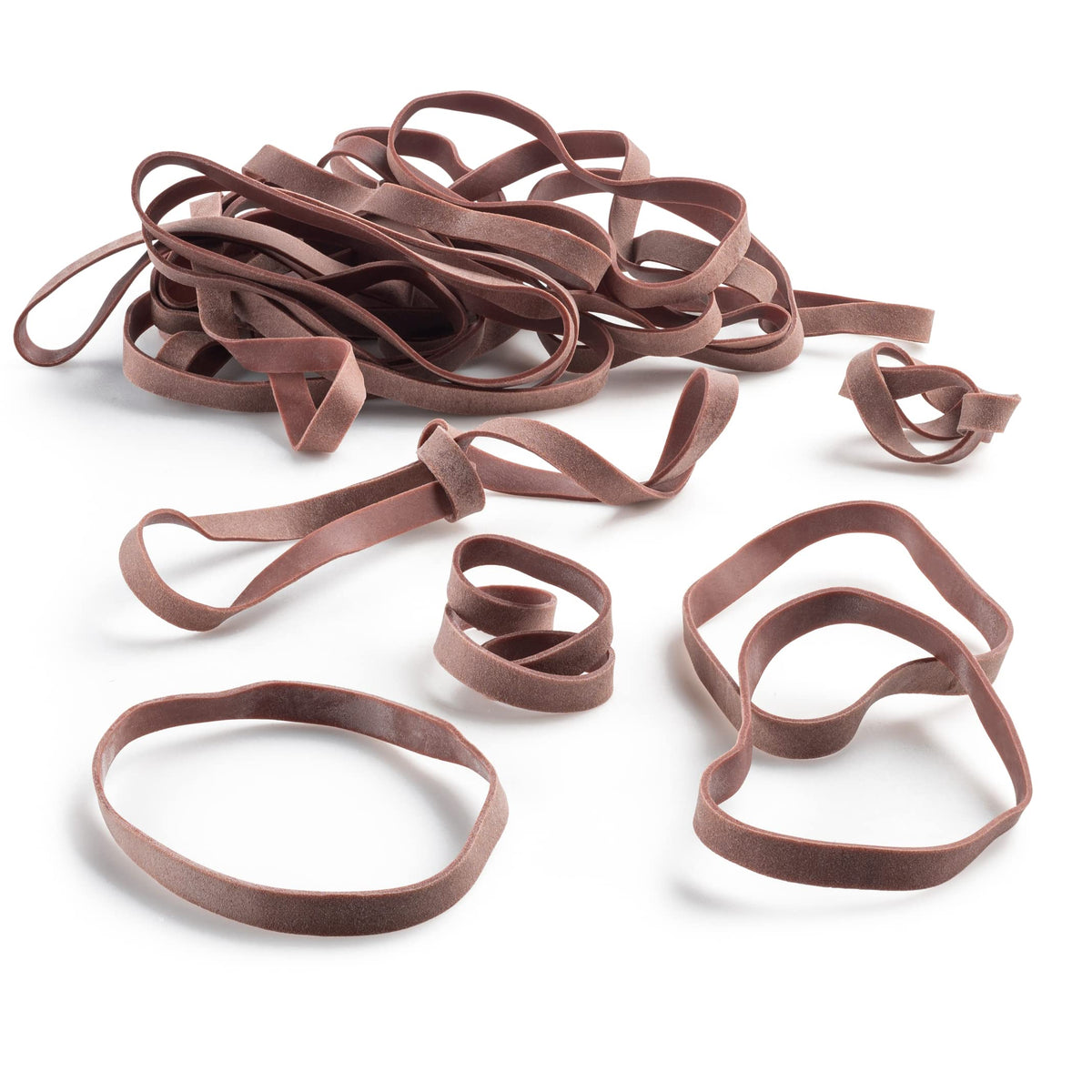 Plasticmill Rubber Bands - #64 Size - Brown Rubberbands - 1Lb/250 Count