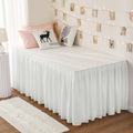 Rimela Dorm Bed Skirt Twin Xl 32 Inch Drop, Extra Long Wrap Around Elastic Bed Skirts Easy To Put On Twin Size Dust Ruffle, Warm