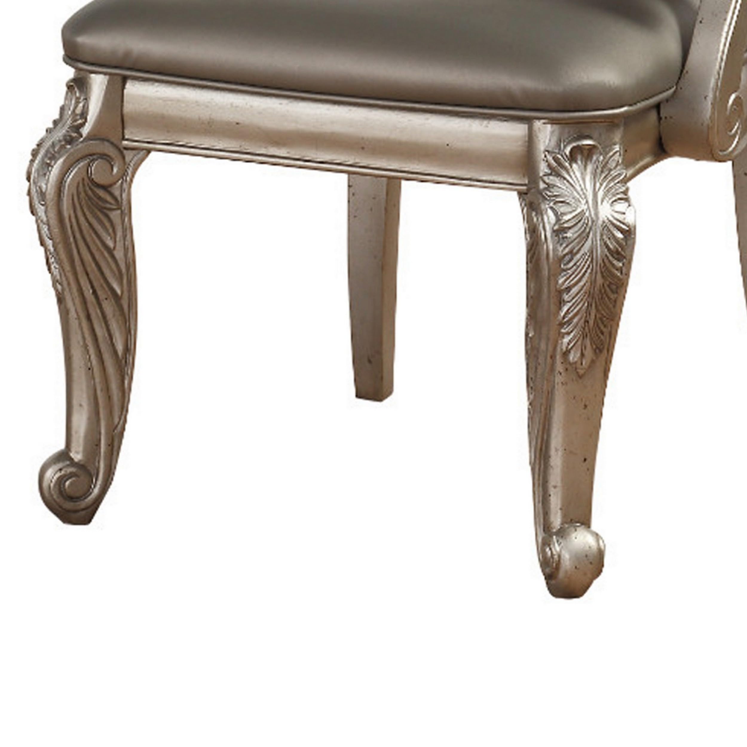 ACME Furniture Northville Arm Chair, 23.8&quot; L x 23.8&quot; W x 41.5&quot; H, Antique Champagne