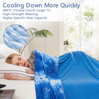 Topcee Cooling Blanket For Hot Sleepers,Absorbs Heat To Keep Body Cool For Night Sweats,100% Oeko-Tex Certified Cool Fiber,Breat