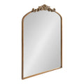 Kate and Laurel Arendahl Traditional Arch Mirror, 24 x 36, Antique Gold, Baroque Inspired Wall Decor