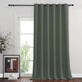 NICETOWN Blackout 90 inch Sliding Door Curtain for Living Room, Grommet Thermal Room Darkening Sound Reducing Window Treatment f