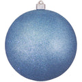 Christmas By Krebs 8 (200mm) Light Blue Glitter [1 Piece] Extra Large Solid Oversized Huge Big Outdoor Plastic, Water Resistant 
