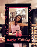 LaVenty Rose Gold 18th Birthday Party Photo Booth Props 18th Birthday Photo Frame Birthday Photo Frame