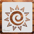 Kachi Pencil Round Design Mandala Art Stencils for Art, Craft and Painting, Size 6 x 6 inch Reusable Stencil for Painting, Fabri