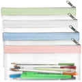 Goclimber 4 Pack Clear Pencil Pouch, Cute Pencil Case, Pencil Bag With Zipper, Teen Portable Pencil Pouch For School & Stationer