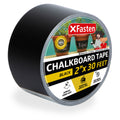 Xfasten Black Chalkboard Tape Removable, 2-Inch X 30-Foot, Black, Smudge Resistant Sticky Chalkboard Label Duct Tape