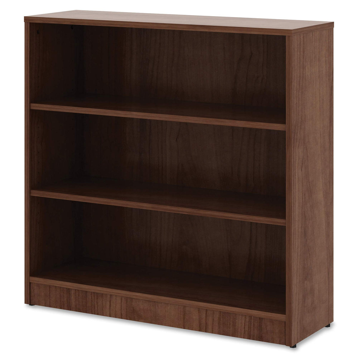 Lorell Walnut Laminate Bookcase, 36&quot; X 36&quot; X 12&quot;