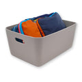 Welaxy Nordic Large Storage Basket Ultra Soft Structured Bin, Stone White