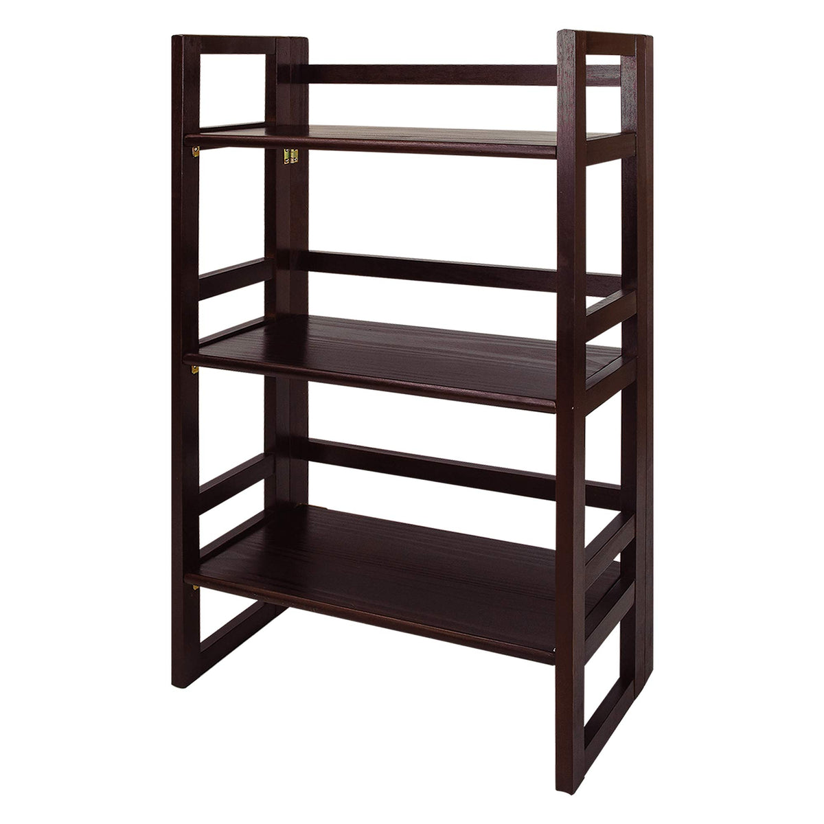 Casual Home 3-Shelf Folding Student Bookcase (20.75&quot; Wide)-Espresso