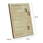 Calendar Puzzle - Daily Calendar Puzzle Wooden,365 Days Date Puzzle,Puzzle Advent Calendar(Size:9.8 X 7.8Inch)