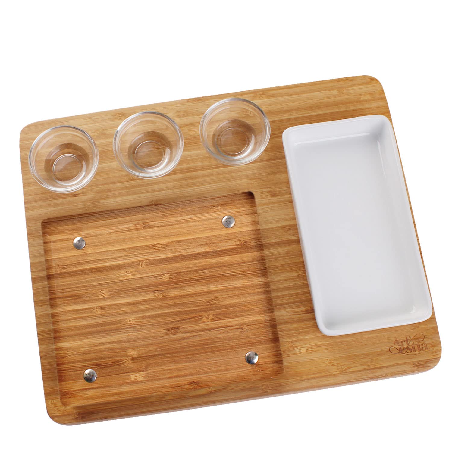 Artestia Cooking Stones For Steak Stones Sizzling Hot Stone Set Hot Rock Cooking Stone Indoor Grill, Granite Stone Cooking Set/B