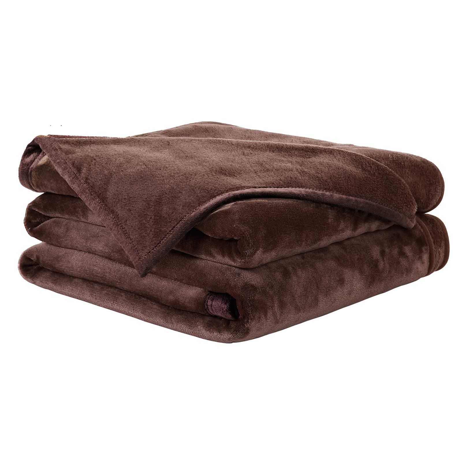 Easeland Soft Blanket Warm Fuzzy Microplush Lightweight Thermal Fleece Blankets For Couch Bed Sofa,California King 102X108Inch,C