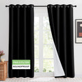 KGORGE 4-in-1 Soundproof Anti Dust 100% Blackout Curtains with Melt-Blown Layer Noise Reducing Thermal Insulating Window Drapes 