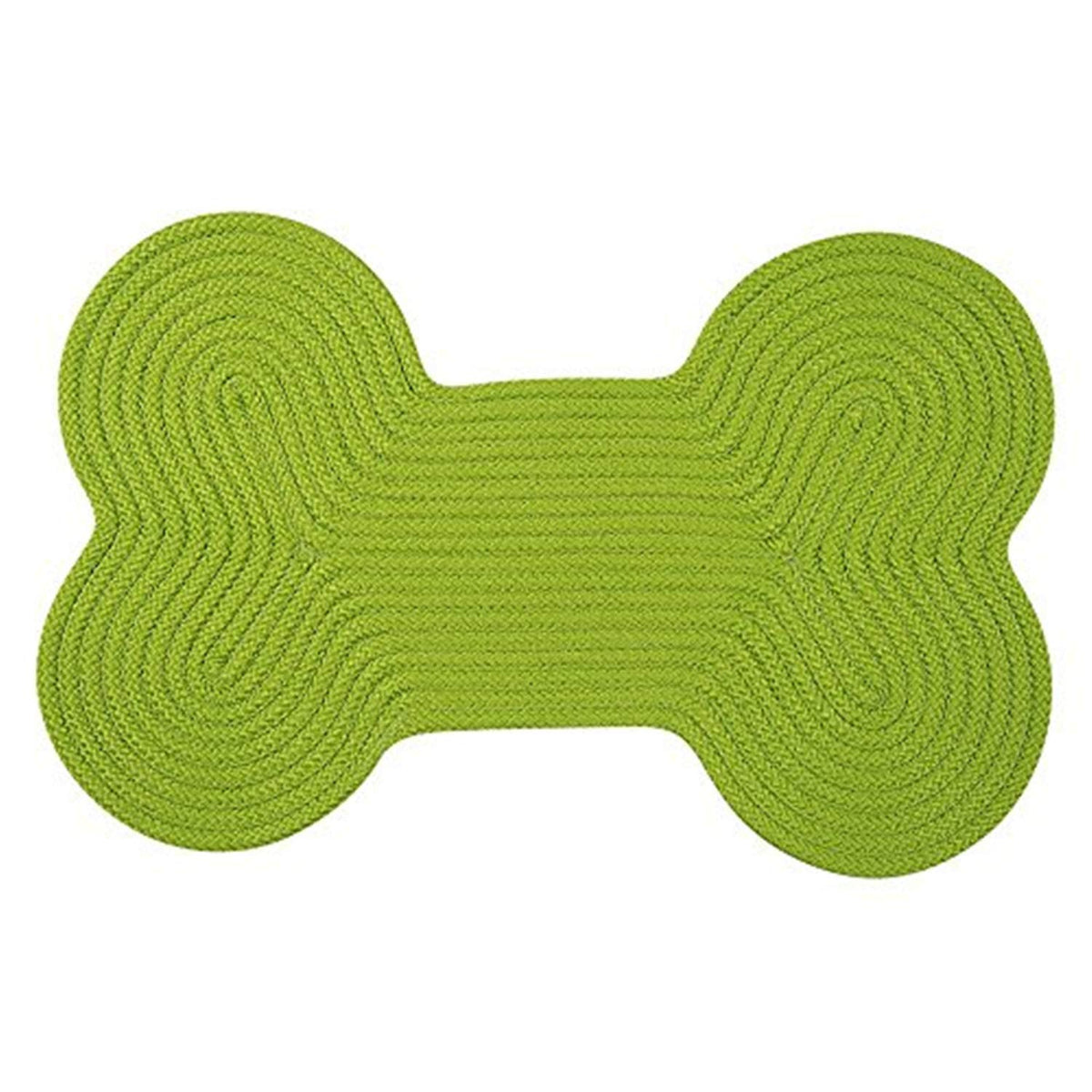 Dog Bone Solid Scatter Rug, 18 By 30-Inch, Bright Green