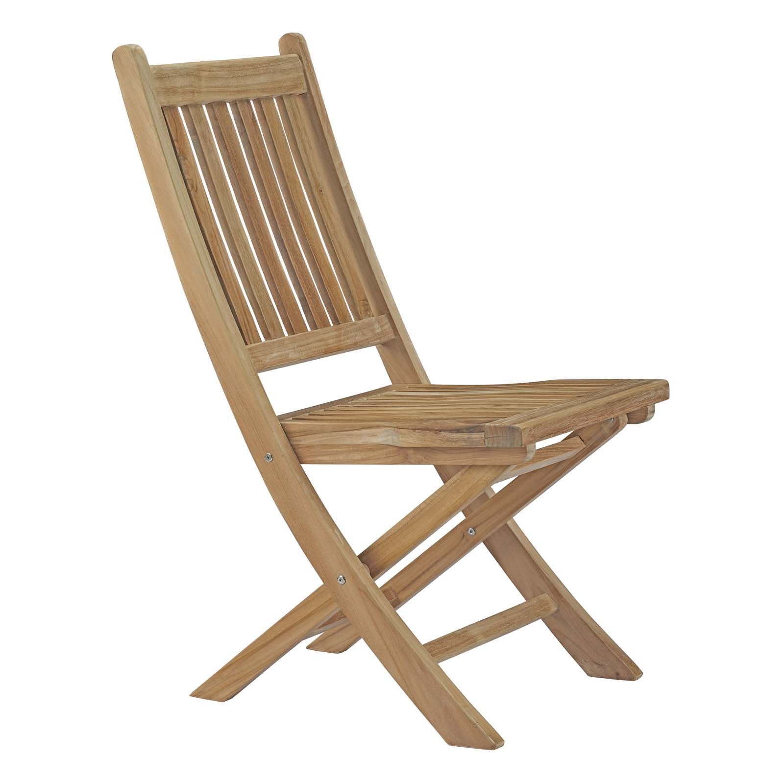 Modway Marina Premium Grade A Teak Wood Outdoor Patio Dining Furniture Set - Thumbnail 3