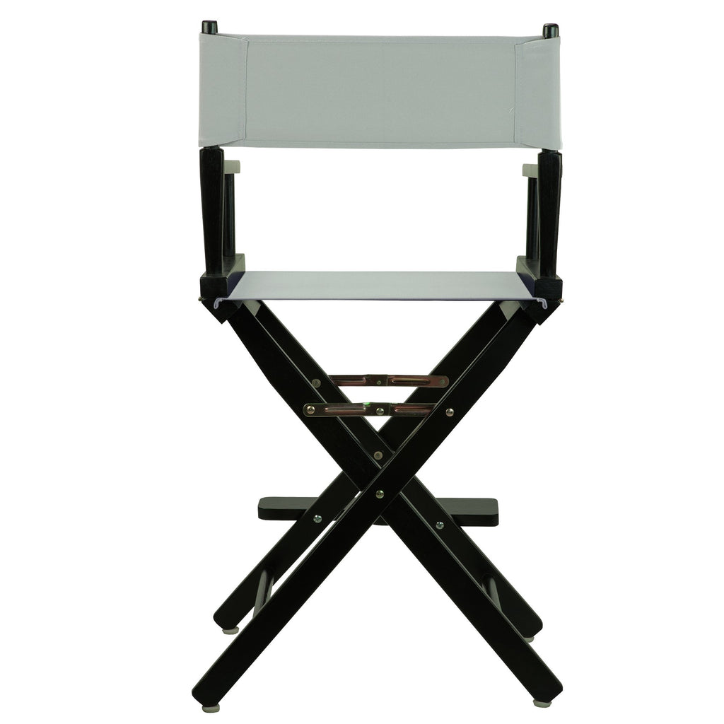 Casual Home 24" Director's Chair Black Frame-with Grey Canvas, Counter Height
