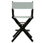 Casual Home 24" Director's Chair Black Frame-with Grey Canvas, Counter Height