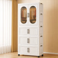 Staranddaisy Kids Wardrobe/Multifunctional Collapsible Plastic Wardrobe/Almirah For Baby/Kids Storage Plastic Cabinet  Dustpro